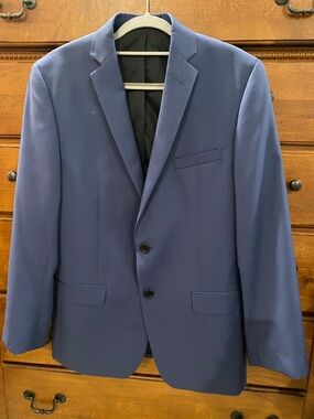 Blue Two-Button Sport Coat